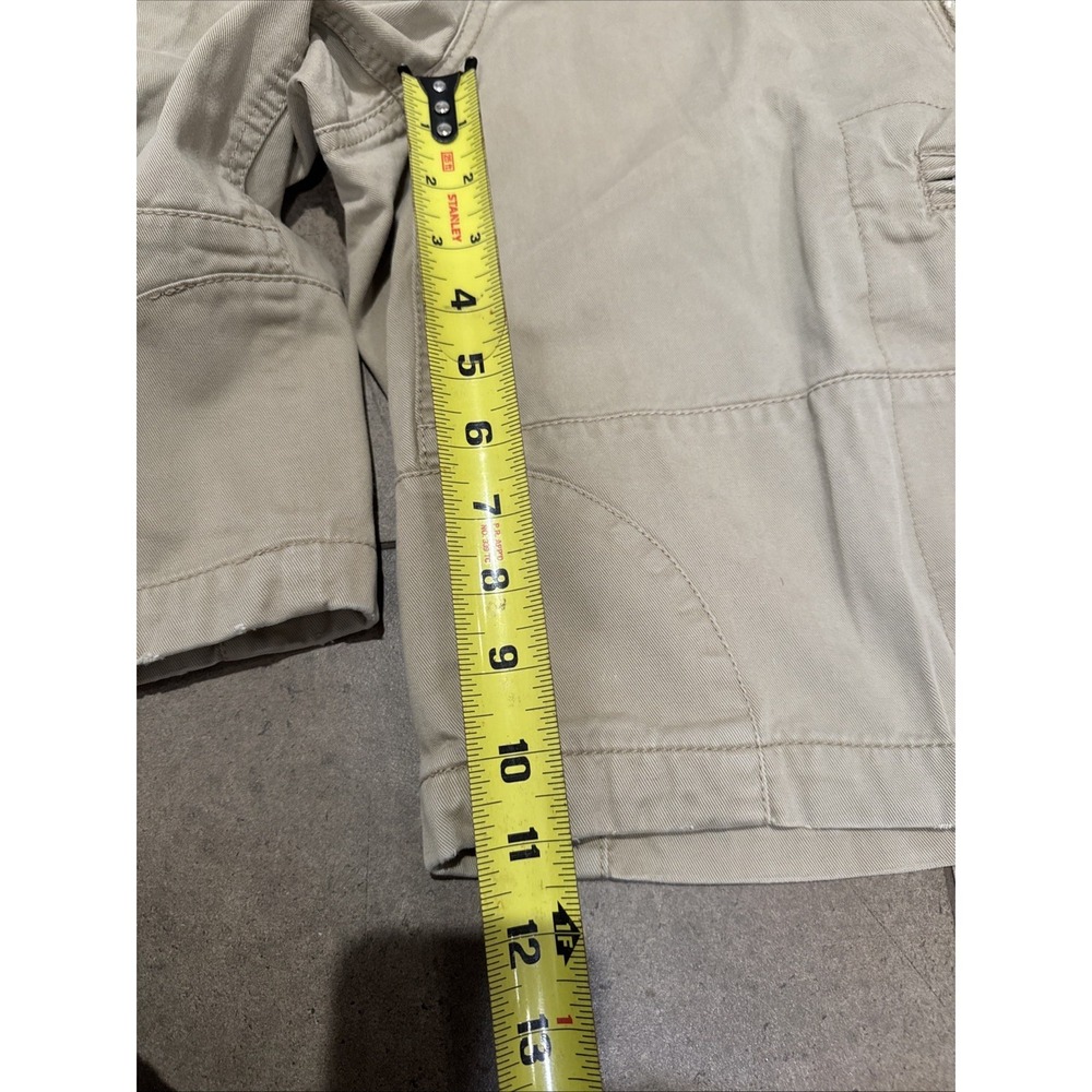 Vtg Express Mens Sz 32 Cargo Shorts Vintage Twill Utility Khaki Gorpcore Hiking - Picture 6 of 10